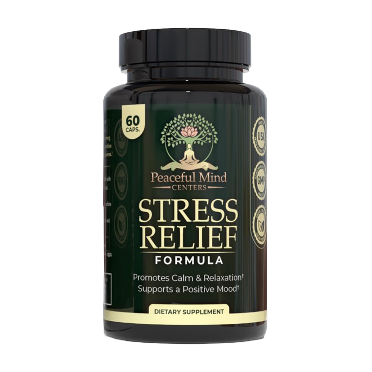 Natural Stress Relief Formula - Peaceful Mind Centers Premium Supplement
